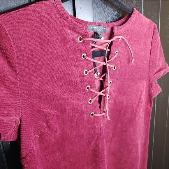 NWOT Romeo and Juliet Couture Corduroy Dress - Picture 4 of 14